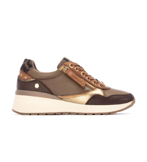 Carmela Zapatillas De Piel 162442 Marrón