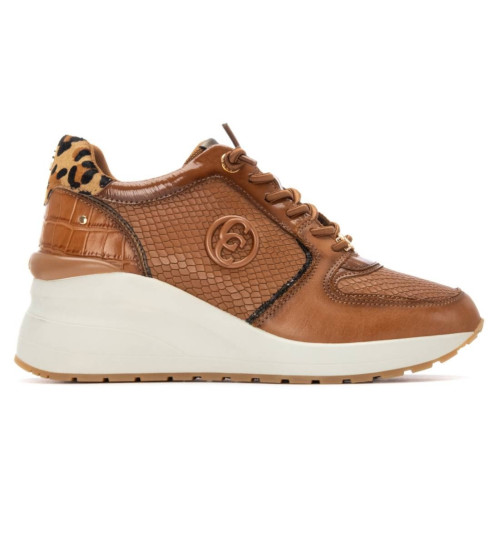 Carmela Zapatillas De Piel 162444 Marrón
