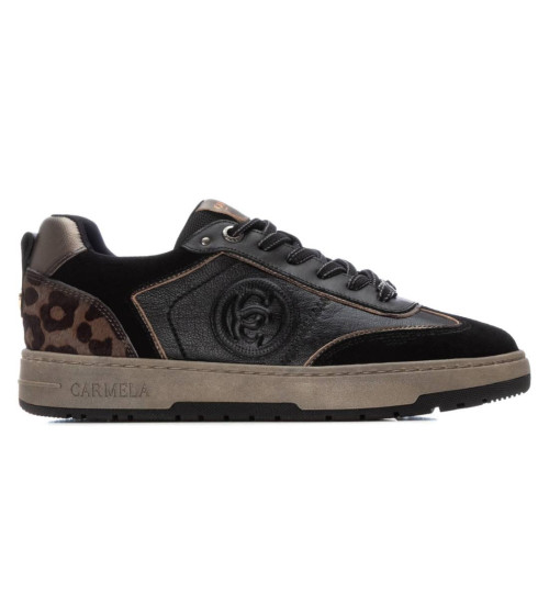 Carmela Zapatillas De Piel 162504 Negro