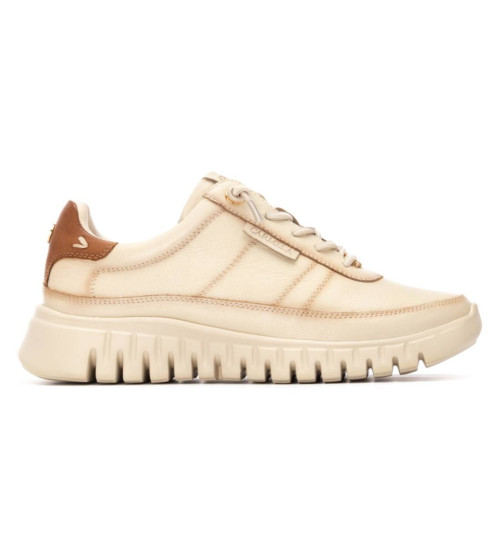 Carmela Zapatillas De Piel 162525 Beige