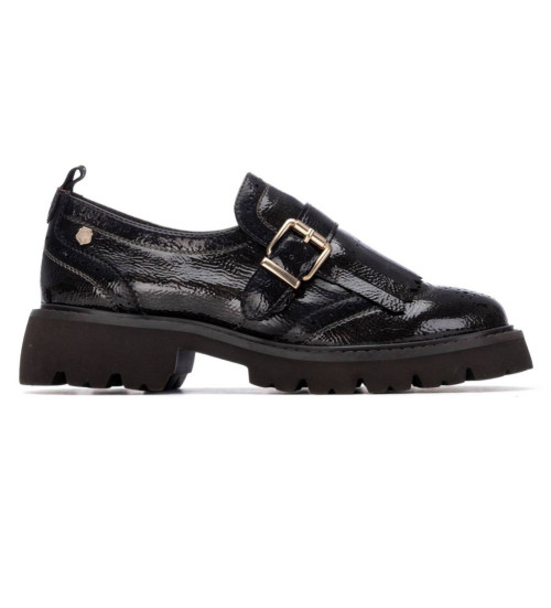 Carmela Zapatos De Piel 162594 Gris Oscuro