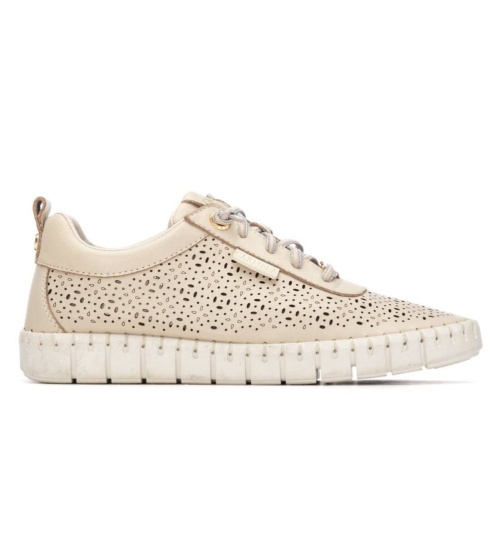 Carmela Zapatillas De Piel 163099 Beige