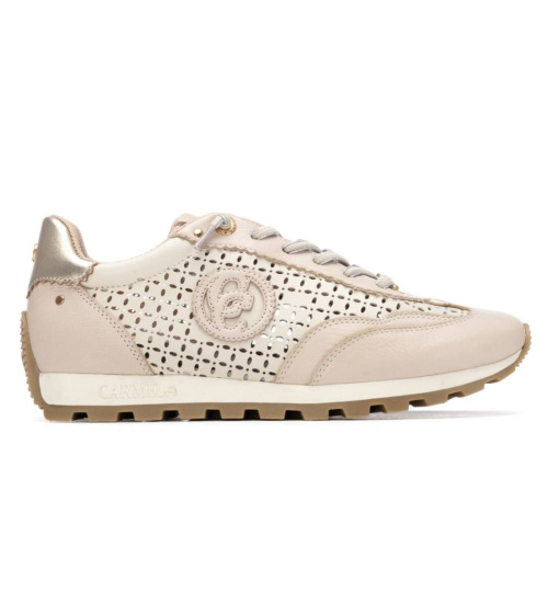 Carmela Zapatillas De Piel 163113 Beige