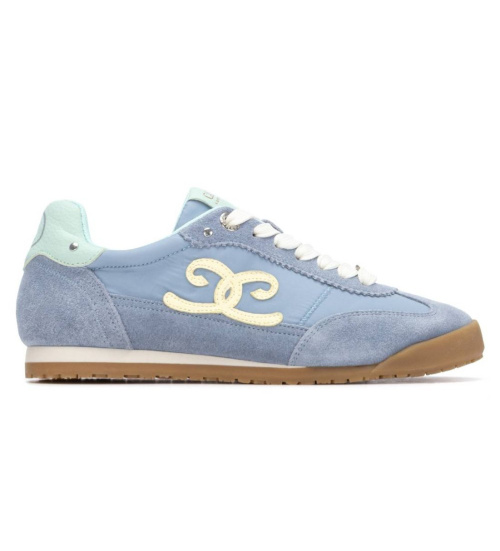Carmela Zapatillas De Piel 163119 Azul