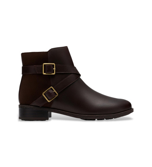 Clarks Botines De Piel Havisham Bay Marrón