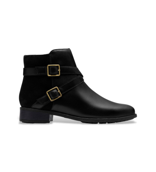 Clarks Botines De Piel Havisham Bay Negro