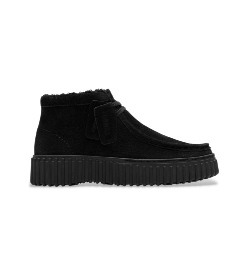 Clarks Botines De Piel Torhill Moss Negro