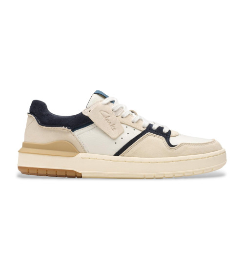 Clarks Zapatillas De Piel COURTLITE2 Lo Blanco
