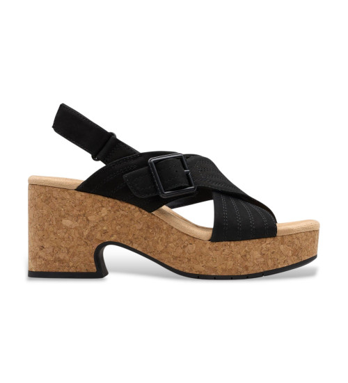 Clarks Sandalias De Piel Nerisa West Negro