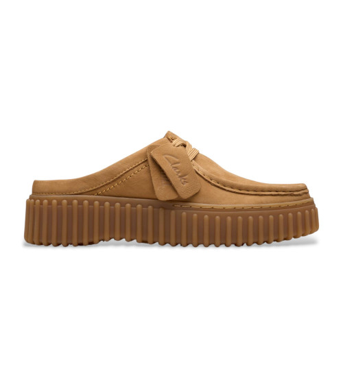Clarks Zuecos De Piel Torhill Marrón
