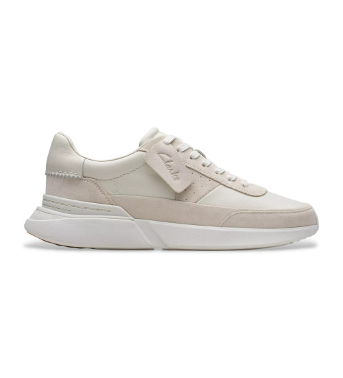 Clarks Zapatillas De Piel Craft Pace Blanco