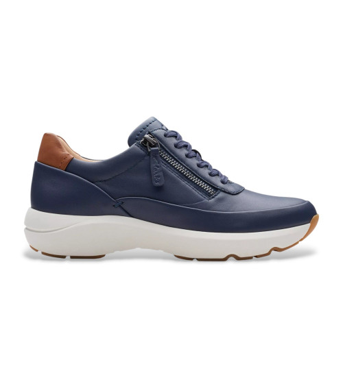 Clarks Zapatillas De Piel Tivoli Zip Marino