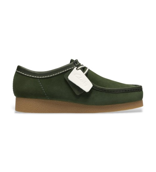 Clarks Zapatos De Piel Wallabeeev Verde