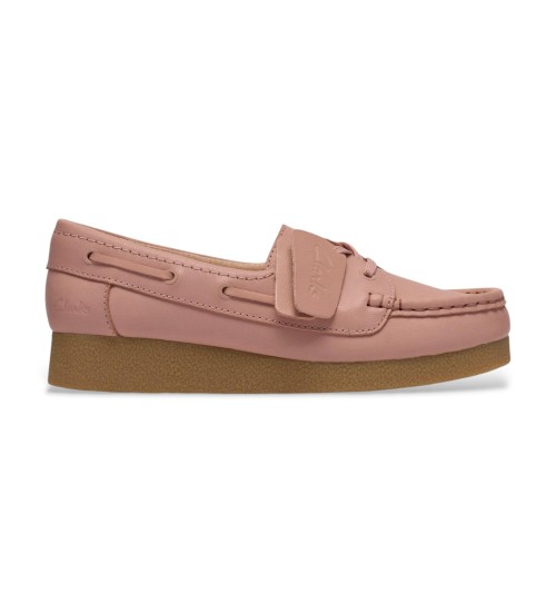 Clarks Mocasines De Piel Wallabeeevosea Rosa