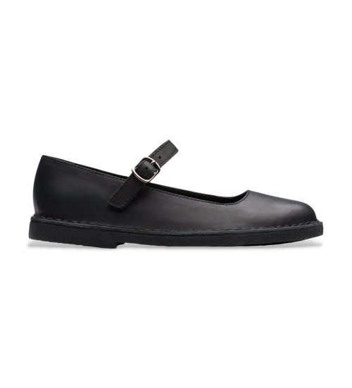 Clarks Zapatos De Piel Desert Jane Negro