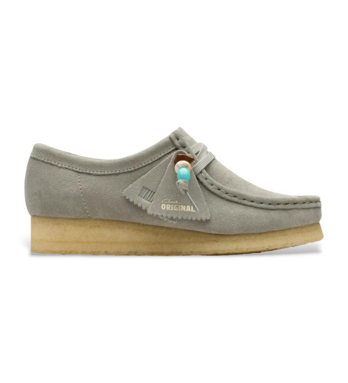 Clarks Zapatos De Piel Wallabee Gris