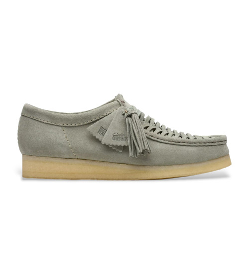 Clarks Zapatos De Piel Wallabee Weave Verde