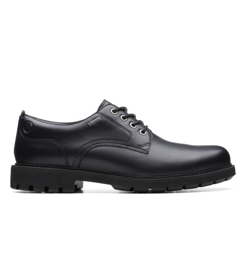 Clarks Zapatos De Piel Batcombetiegtx Negro