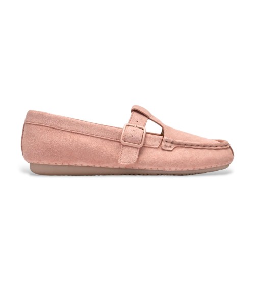 Clarks Zapatos De Piel Freckle Tbar Rosa Claro