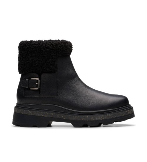 Clarks Botines De Piel Hencroft Madi WP Negro