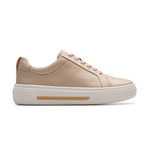 Clarks Zapatillas De Piel Hollyhock Walk Sand Beige