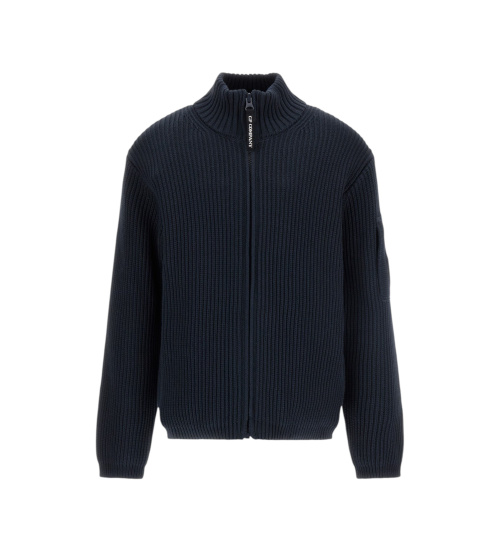 Comprar C.P. Company Kids Jersey Tricot con cremallera marino