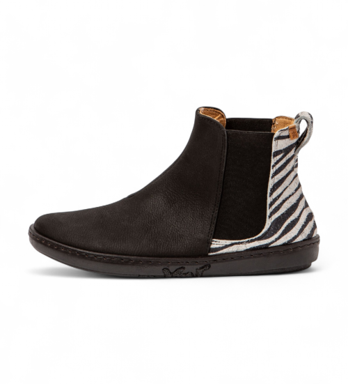 El Naturalista Botines De Piel Pleasant-Wulf Negro
