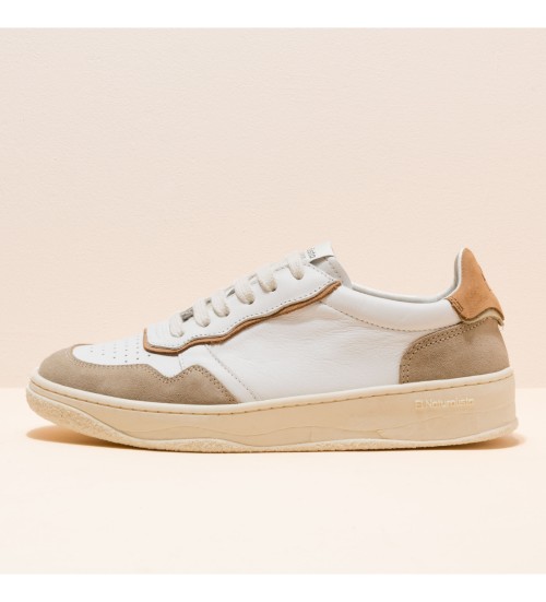 El Naturalista Zapatillas De Piel N5840 Multi Material Blanco, Marrón
