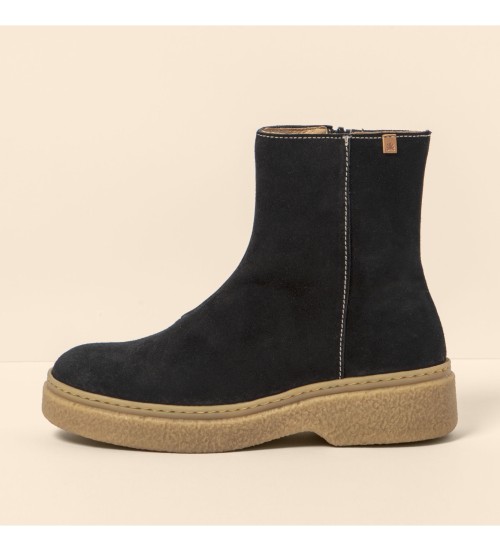 El Naturalista Botines De Piel N5901 Silk Suede Black / Arpea