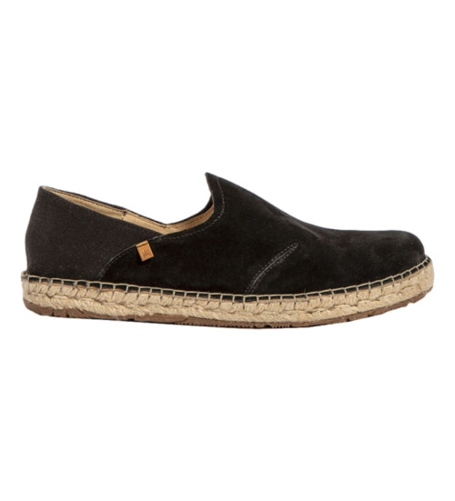 El Naturalista Zapatos De Piel N678 Silk Suede Campos Negro