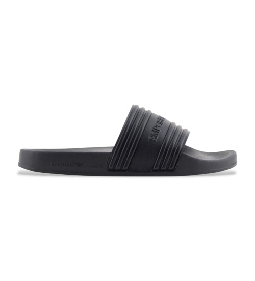 Emporio Armani Chanclas Logo Tape Negro