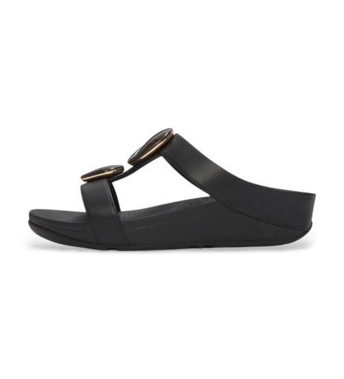 Fitflop Sandalias Fino Marbled-Stone H-Bar Slides Negro
