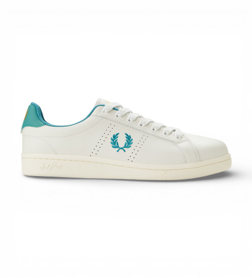 Fred Perry Zapatillas De Piel B721 Blanco