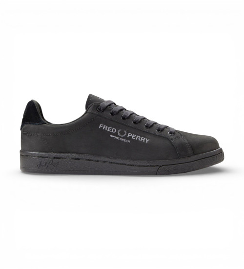 Fred Perry Zapatillas De Piel B721 Negro