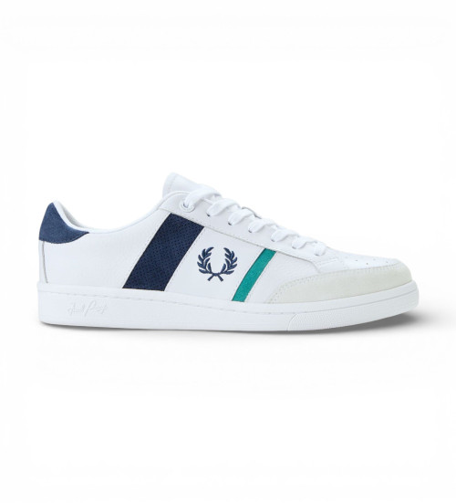 Fred Perry Zapatillas De Piel B725 Blanco