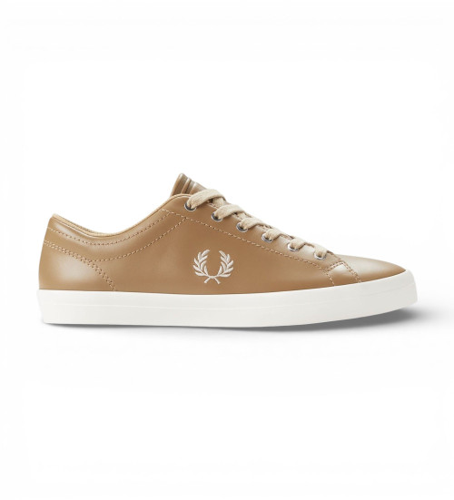 Fred Perry Zapatillas De Piel Baseline Marrón