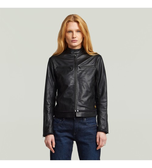 Comprar G-Star Casaco de cabedal de ciclista preto