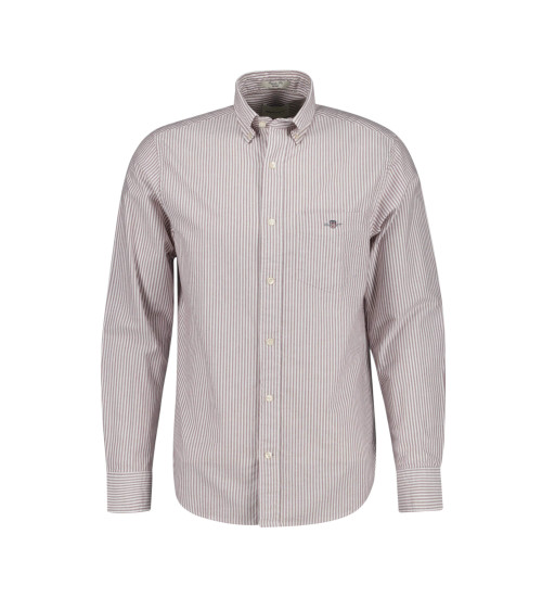 Kaufen Gant Regular Fit Oxford Hemd in rot fein gestreift