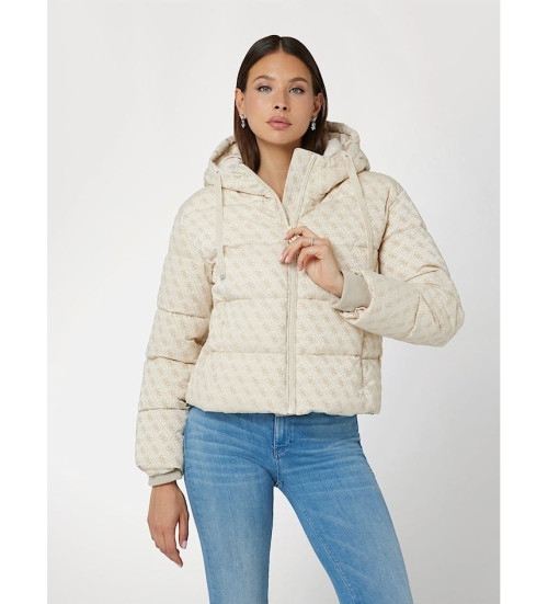 Comprar Guess Casaco com logtipo bege 4g