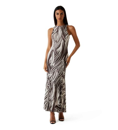 chinese dress ladies Guess Womens Lydie Spaghetti Long Dress, Zebra Skin Print, Extra Small at  Amazon Women's Clothing store