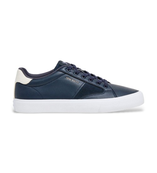 Hackett London Zapatillas De Piel Blake Advance Marino