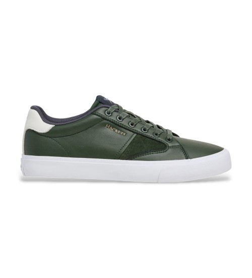 Hackett London Zapatillas De Piel Blake Venture Verde