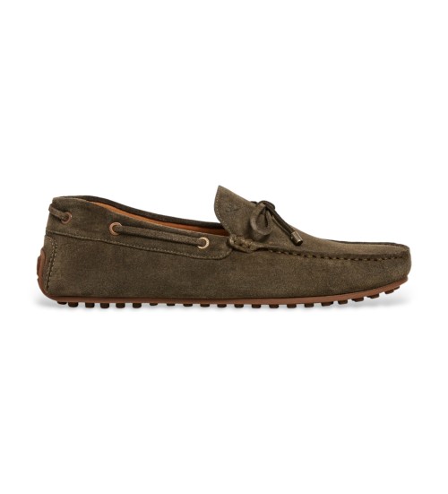 Hackett London Mocasines De Piel Driver Laces Marrón