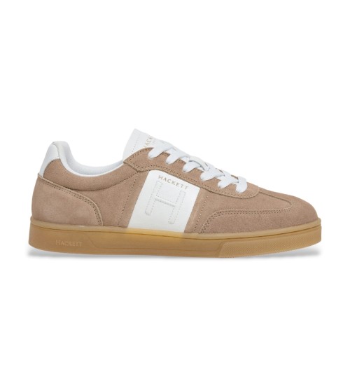 Hackett London Zapatillas De Piel Harper Hendon Marrón