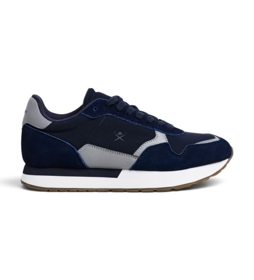Hackett London Zapatillas De Ante Vector Device Marino