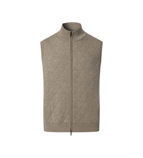 Comprar Hackett London Colete de malha acolchoado bege