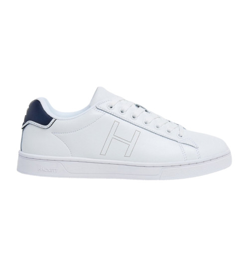 Hackett London Zapatillas De Piel Harper One Blanco