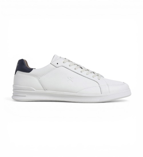 Hackett London Zapatillas De Piel Brando Breaker Blanco