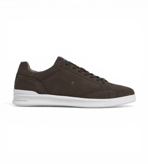 Hackett London Zapatillas De Piel Brando Soft Marrón