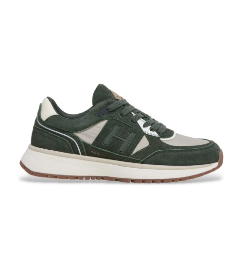 Hackett London Zapatillas De Piel Otto Run Verde